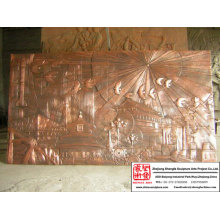 Lobi Metope patung diukir tangan