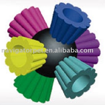 Pet Rubber Toy (ball-flower)