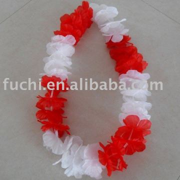 Hawaii leis with country flag design