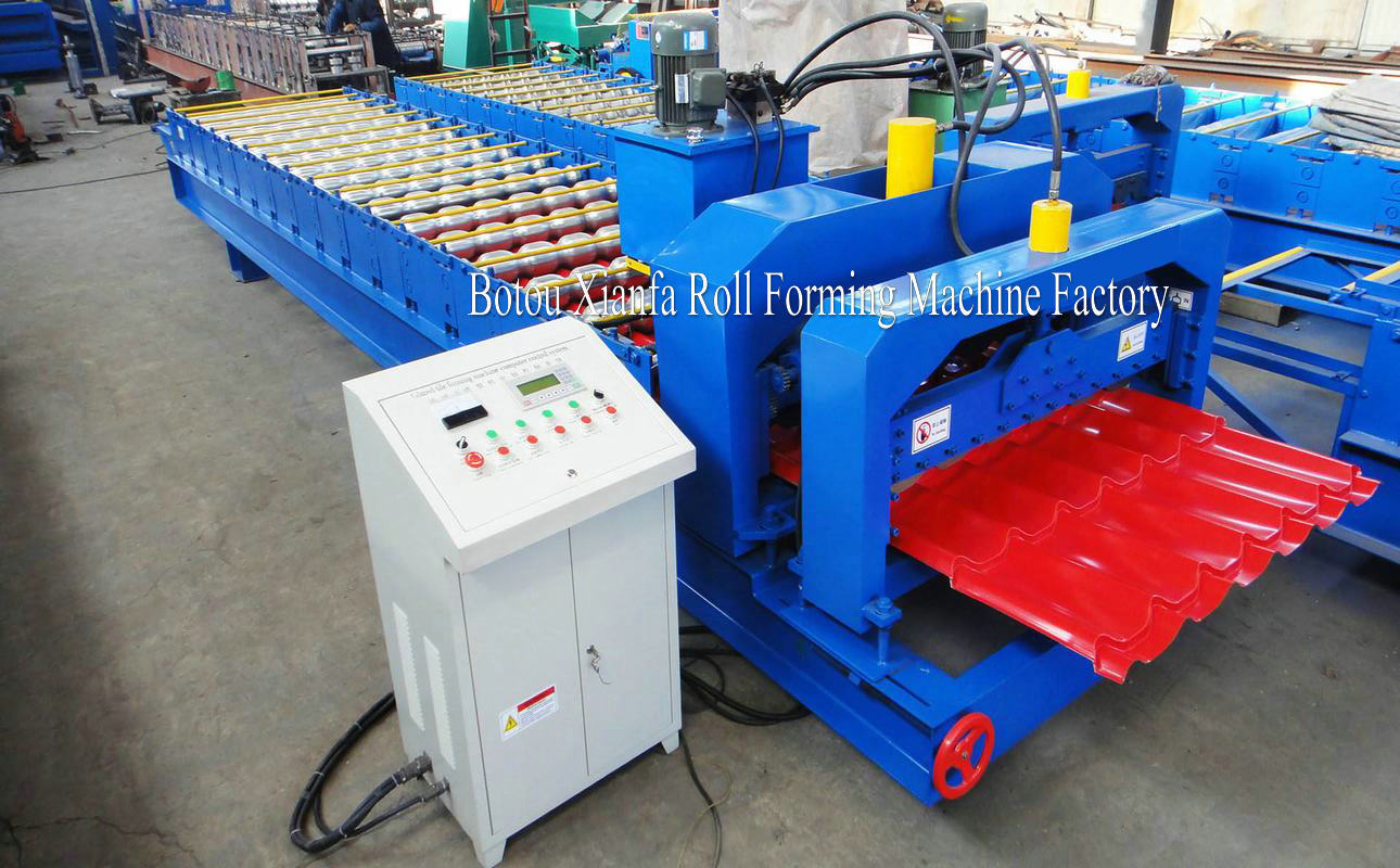 roof tile forming machine