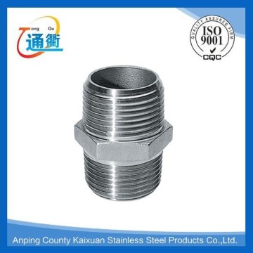 SS316 BSPT hexagon pipe nipple