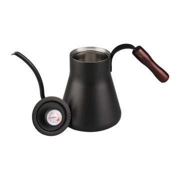 Stainless Steel Hand Drip Kettle with Wooden Handle