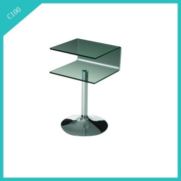 cheap glass side tables without wheels