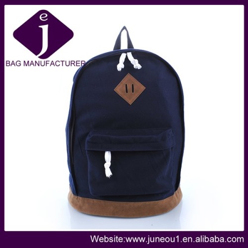 New Product Dark Blue Canvas Backpack Fashion Travel Backpack Bag Bp001