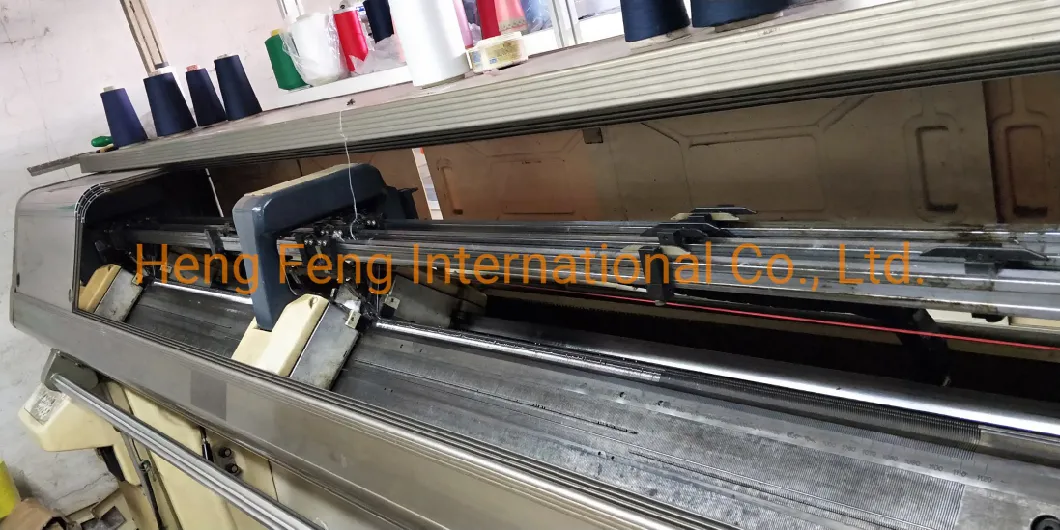 Kauoheng Kh323DJ & 323dtj 14G Flat Knitting Machine Collar Knitting Machine with Semi Jacquard Knitting Machine Year 2002-2005