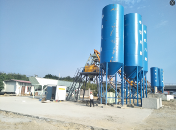 HZS50 concrete mixing plant