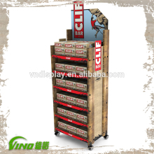 Wood Flooring Display Rack , Promotion Display Stand , Retail Floor Display Stand