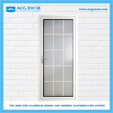 Modern aluminum casement bathroom doors