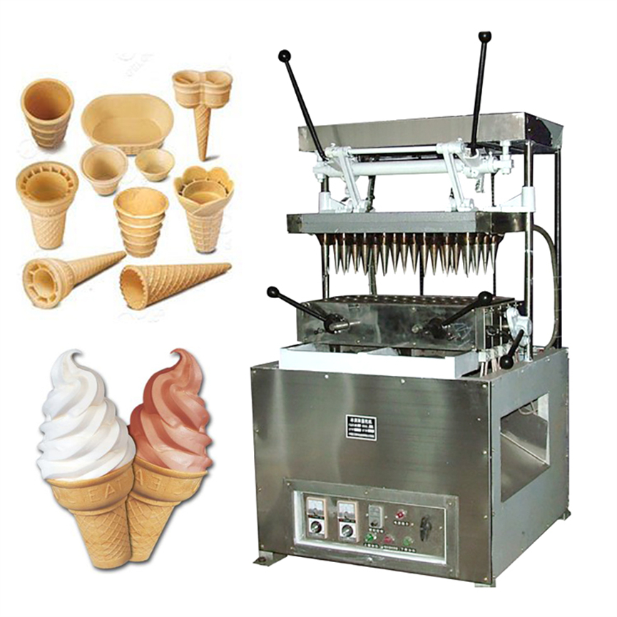 Snack Shop Automatic Soft Ice Cream cone Machine