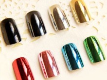 metallic mirror gel polish soak off uv gel nail silver metal new polish gels