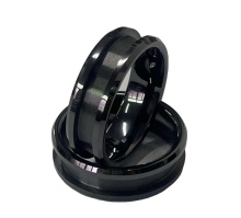 Wholesale Black White Ceramic Ring Blanks & Gemstone Settings 6mm 8mm Bundle