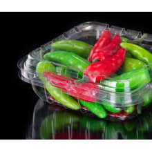 Caixa de plástico para embalagem de vegetais frescos