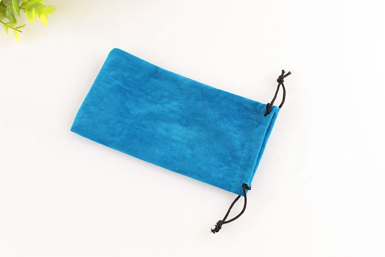 Personalized Screen Printed Drawstring Microfibre Mobile Phone Bag