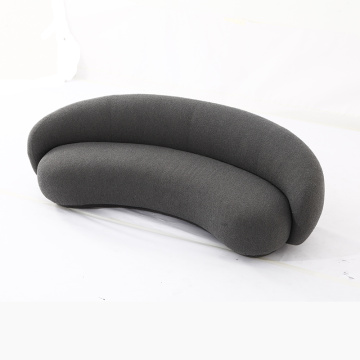 Modern Italian Julep Curved Fabric Sofa