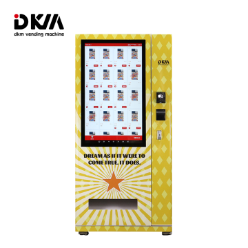 DKM Large Touch Screen Smart Vending Machine for Tourist Postcards and Scratch Off Tickets