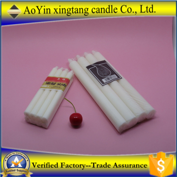 Large white color wax altar candle