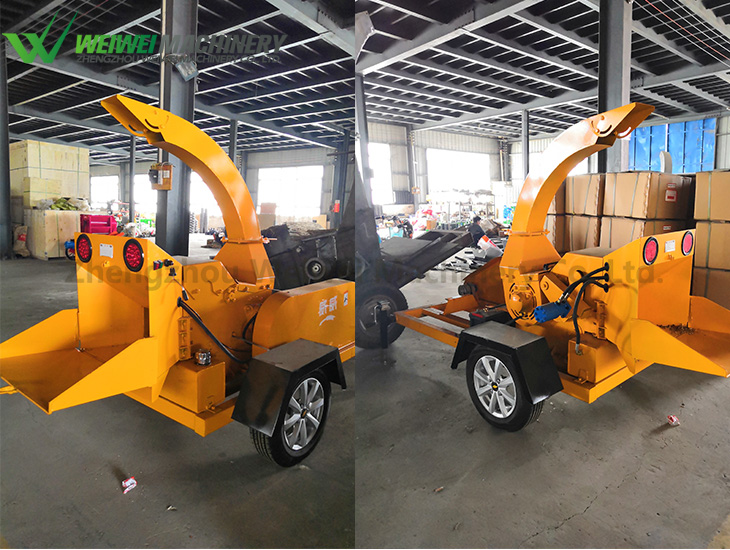 Weiwei wood crusher hydraulic diesel engine wood chipper