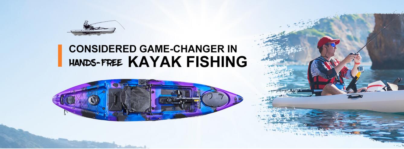 LSF Newly developed 12ft hybrid sea pedal drive fishing kayak