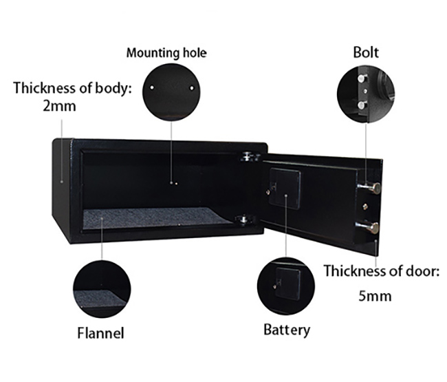 Mini Intelligent Key Hotel Safe