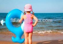 Cute inflatable kid swimming ring, inflatable swim ring, inflatable baby swim ring