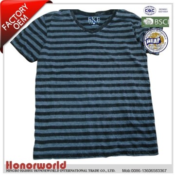 BSCI approved t/c 50/50 burn out t shirts / enzyme wash t-shirt / fancy t shirt