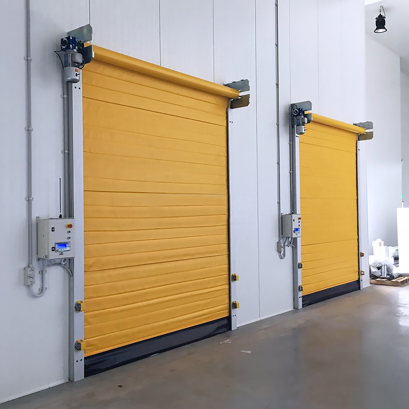 Windproof zipper structure high-speed industrial fast door
