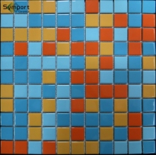 ceramic mosaic swimming pool tile / cheap swimming pool tile