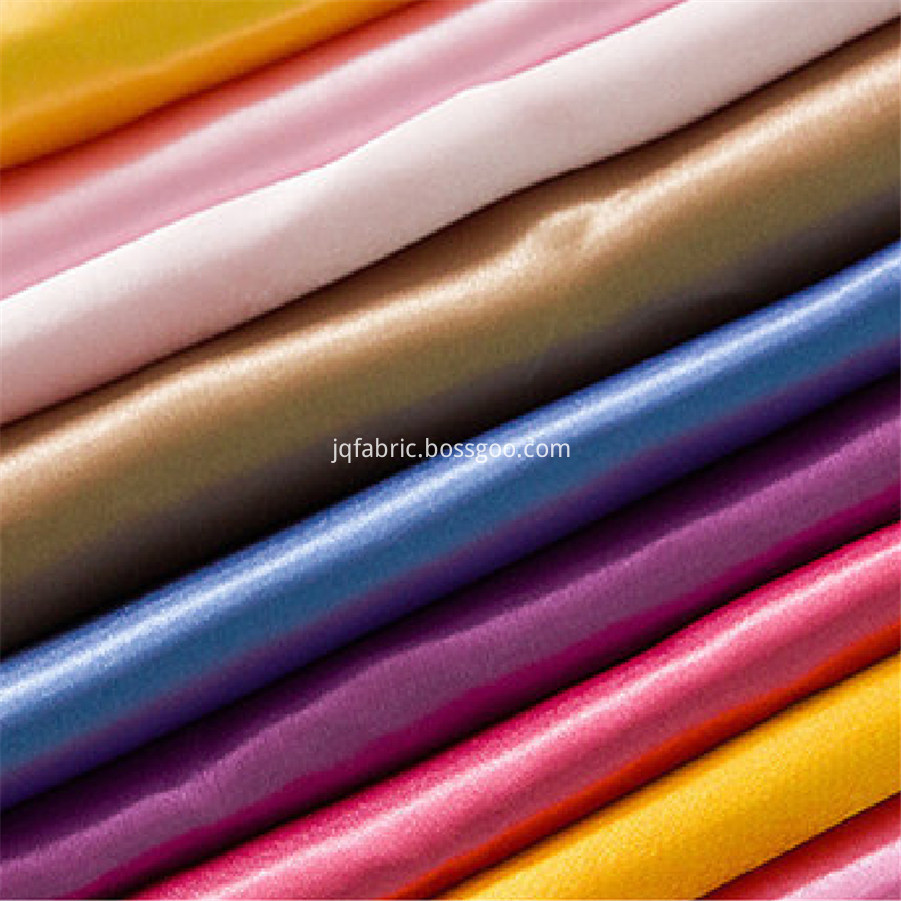 Stretch Plain Woven Material 100 Polyester Satin