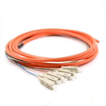 SC OM2 6 Cores Fiber Optic Bundle Pigtail