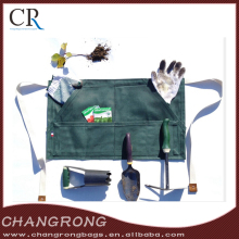 custom waxed canvas waist garden aprons with tool pockets wholesale