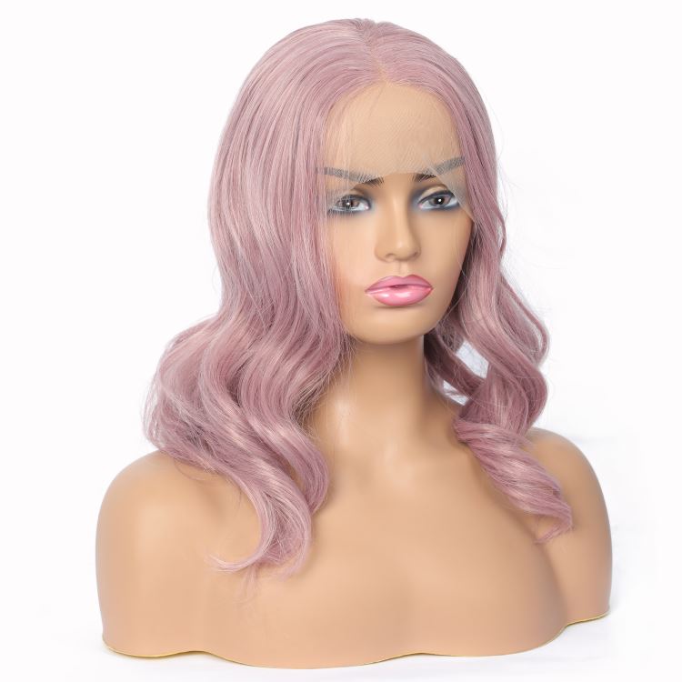 Synthetic closure hair wig Vendor pink,black,Synthetic mono top wig,Synthetic wigs heat resistant fib Wholesale