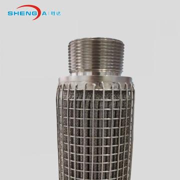 Pleated तार जाल sintered महसूस किया मोमबत्ती फिल्टर तत्व