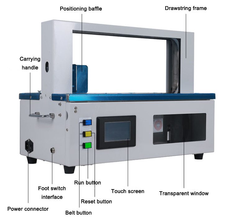 Bundle Note Counting Machine Automatic Bundle Strapping Machine Paper Tape Banknote Currency Banding Machine Paper