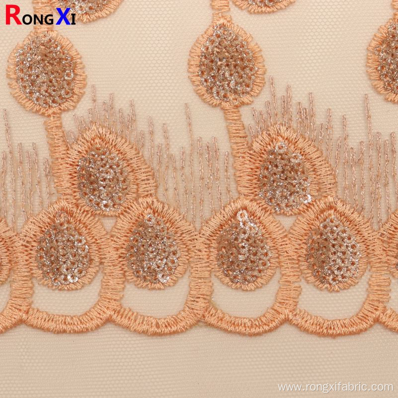 New Design embrodiery Lace Fabric Sequin
