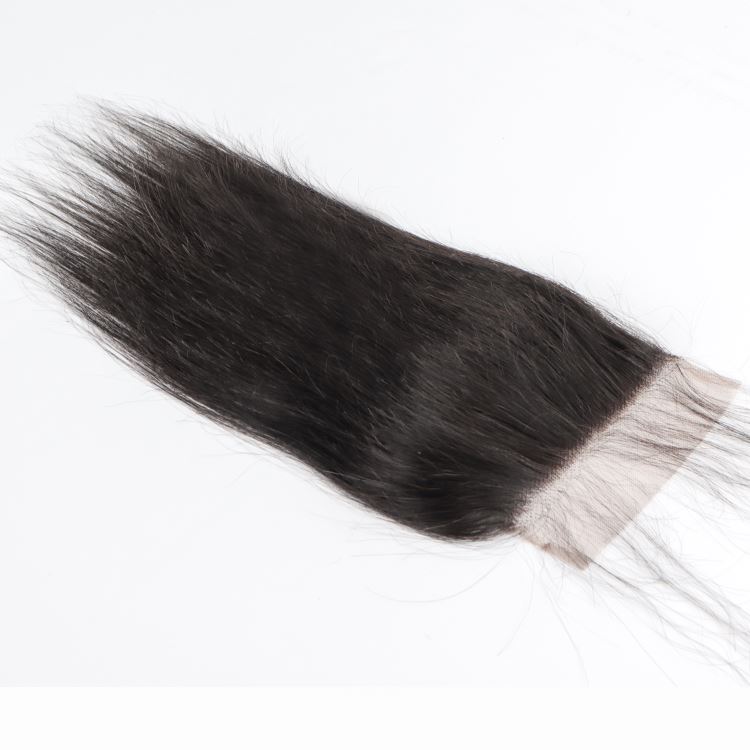 bone straight closure transparent raw 4x4 peruvian  5x5 lace human hair  clousure and frontal for women hair piece