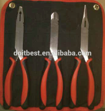 3Pc High Leverage Long Reach Pliers Set