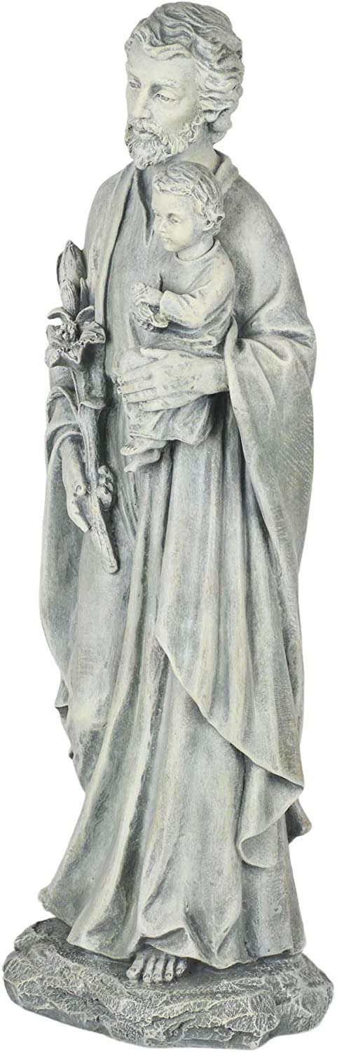 20 -calowa żywica i kamień St Joseph Statue