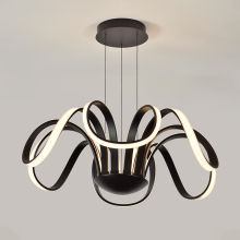 HUAYI Modern Luxury Aluminum LED Chandelier Pedant Light