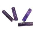 Manik-manik Silinder Amethyst Nyata Alami 10x18 MM