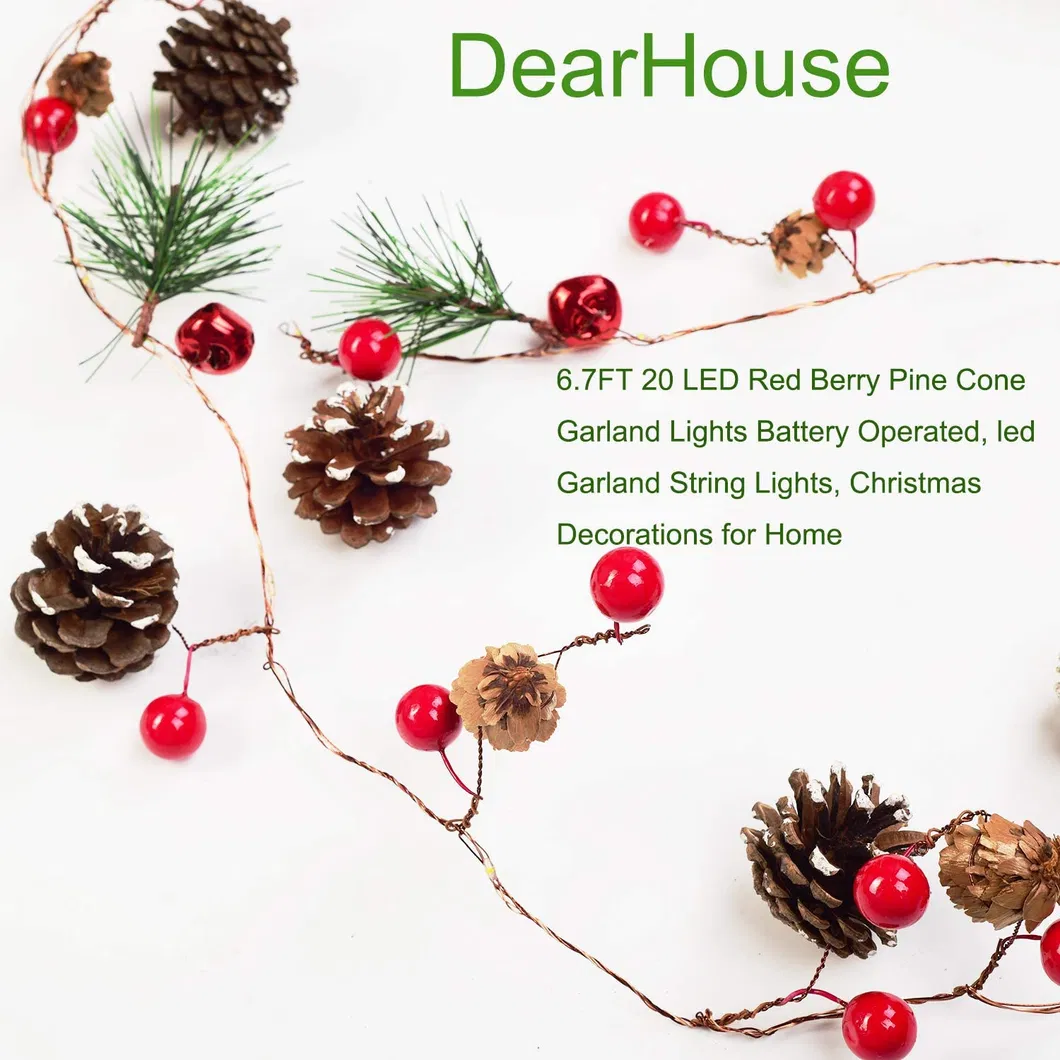 Enchanting Pine Cone LED Fairy Lights for Holiday Decor