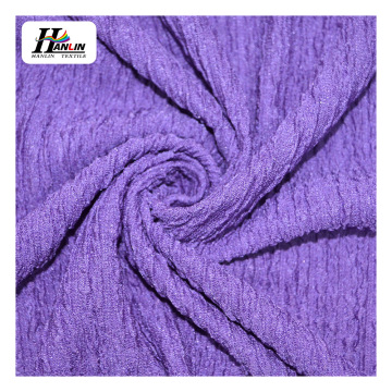 Custom Crinkle Crepe Knitted Polyester Fabric for Dresses, Suits, and Shirts