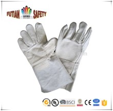 FTSAFETY White Grain and Split Combination Cow Leather Gloves long cuff leather working gloves