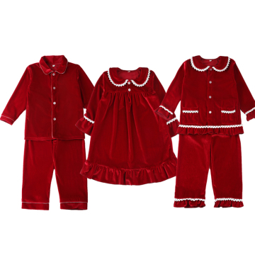 Christmas Family Pyjamas: Kids, Girls, Boys, Velvet, Lace, Sleepwear Sets