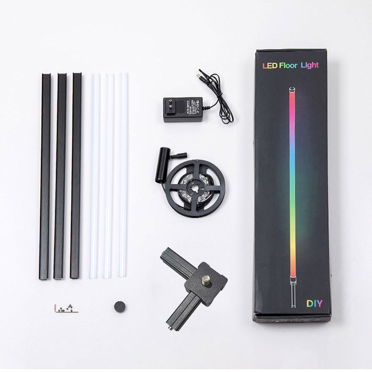 Modern Decoration Smart Corner Light Remote Controlled  Tuya Support Google Alexa RGB LED Corner Floor Lamp For Living Room