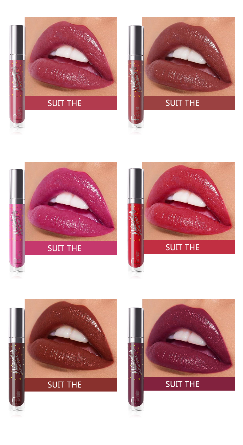 New Sensational Nude Lip Gloss Cosmetics Private Label 6 PCS Matte lipstick Set