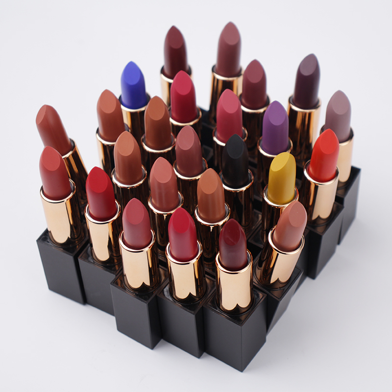 New Arrival 25 color matte lipstick Magnetic straw lipstick Moisturizing long lasting lip stick vegan cosmetic private label