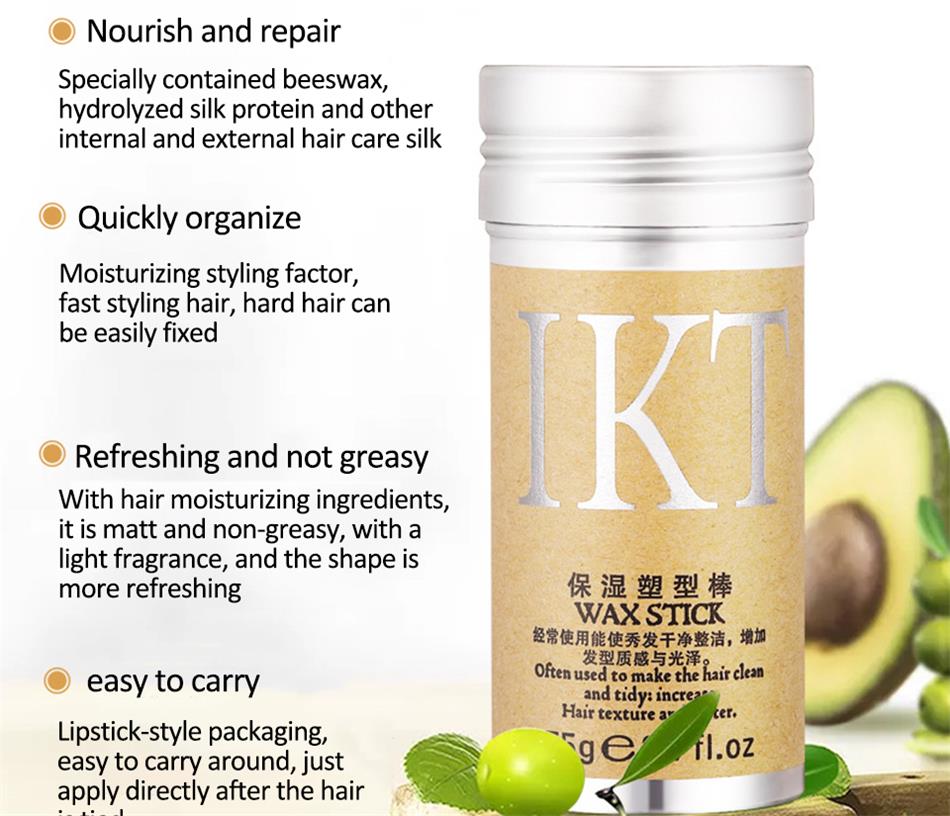 Custom Private Label Hair Mini Edge Wax Glue Stick with Scent for Wigs Strong Hold Waxing Sticks for Hair