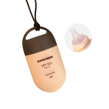 Empty 50g PE sunscreen bottle sunscreen packaging