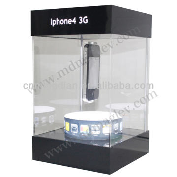 magnetic levitating mobile phone display,magnetic floating display,acrylic display,magnetic levitation display