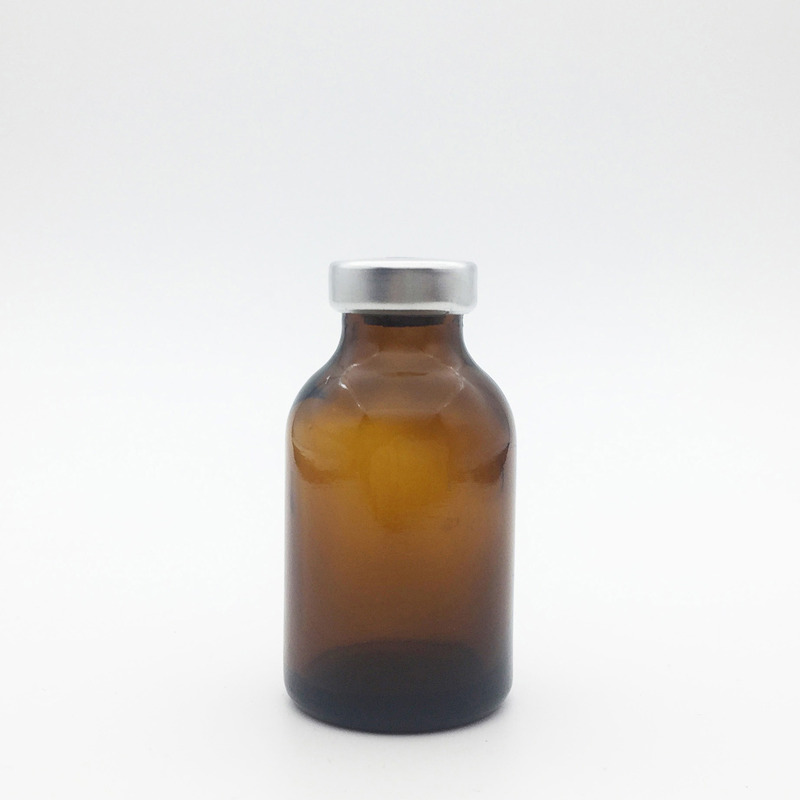 20ml Amber Sterile Vials Silvery